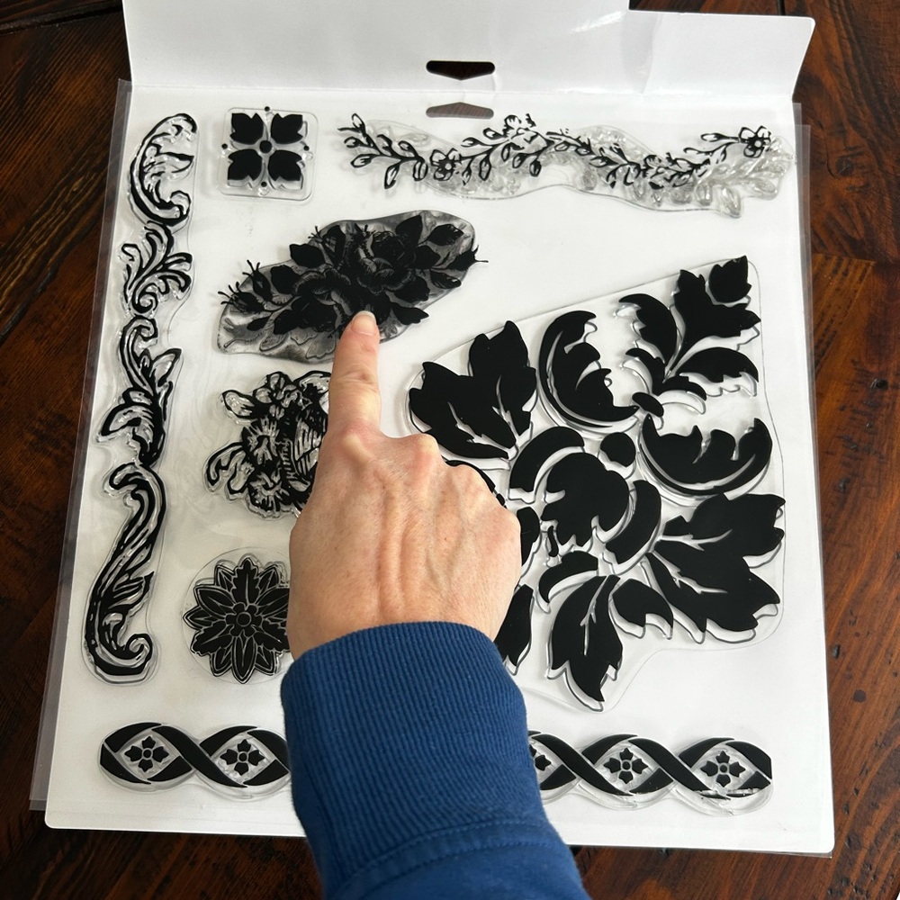 Iron Orchid Designs 1st Generation “Fleur” Stamp Set - Picture 4 of 5